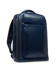PIQUADRO BLUE SQUARE Rucsac din piele cu verificare rapidă pentru laptop de 15,6" - Rucsacuri pentru laptop
