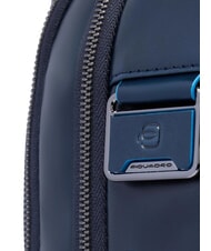 PIQUADRO BLUE SQUARE Rucsac din piele cu verificare rapidă pentru laptop de 15,6" albastru - Rucsacuri pentru laptop - 4