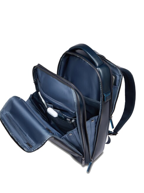 BLUE SQUARE Rucsac din piele cu verificare rapidă pentru laptop de 15,6" albastru - Rucsacuri pentru laptop