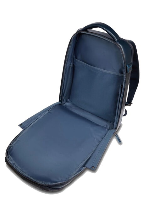 BLUE SQUARE Rucsac din piele cu verificare rapidă pentru laptop de 15,6" albastru - Rucsacuri pentru laptop