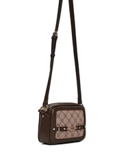 GAUDÌ NEW DIAZ Geantă foto cu logo jacquard bronza - Genți femei - 2