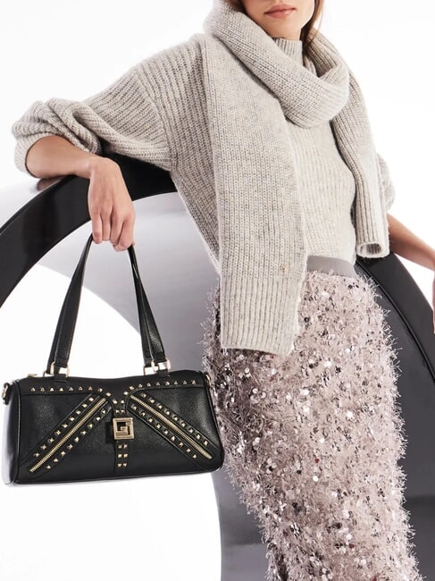 EMMA Geantă de umăr cu ținte BLACK - Genți femei