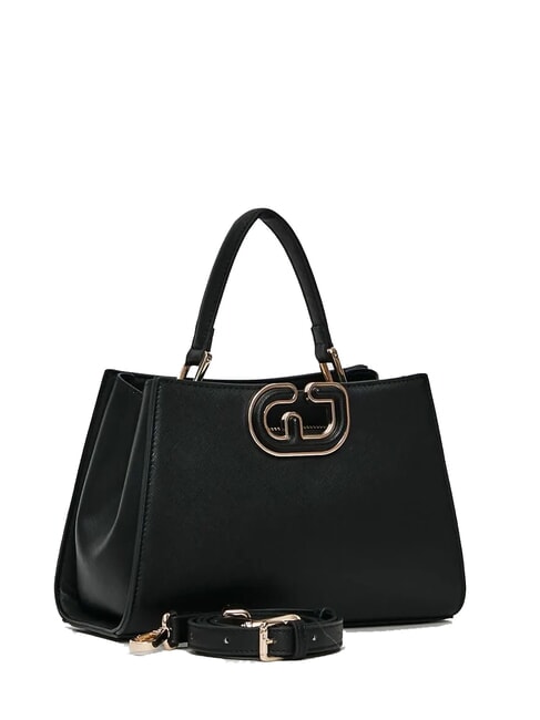 DEMY WINTER S Geantă mică din saffiano BLACK - Genți femei