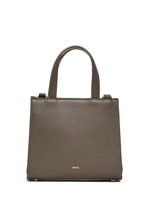 ADA VELUR S Geantă mică cu inserții de catifea taupe - Genți femei