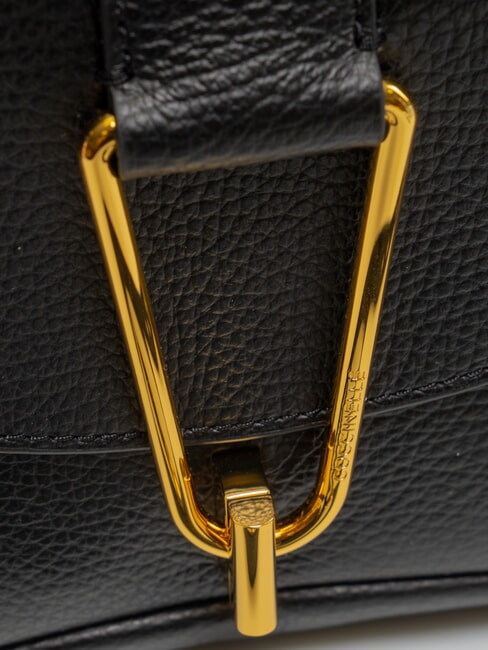 HIMMA Geantă de mână din piele cu curea de umăr negru - Genți femei