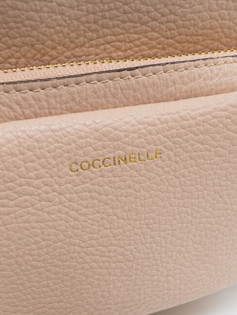 JEN Rucsac rotund din piele cu buzunar rozete - Genți femei