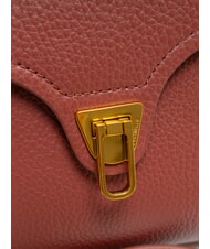 COCCINELLE MARVIN Geantă mini din piele cu curea de umăr coniac - Genți femei - 5