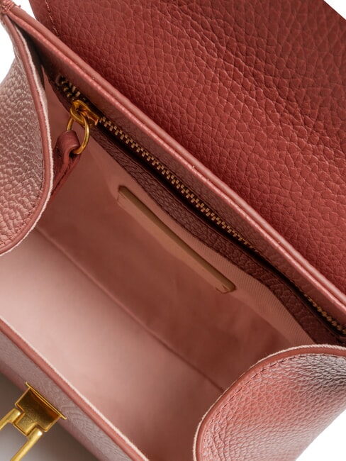 MARVIN Geantă mini din piele cu curea de umăr coniac - Genți femei