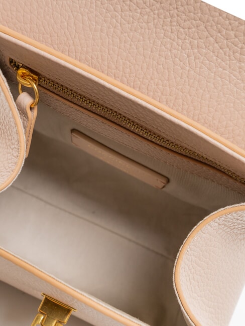 MARVIN Geantă mini din piele cu curea de umăr rozete - Genți femei