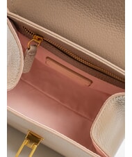 COCCINELLE MARVIN Geantă mini din piele cu curea de umăr taupe cald - Genți femei - 6