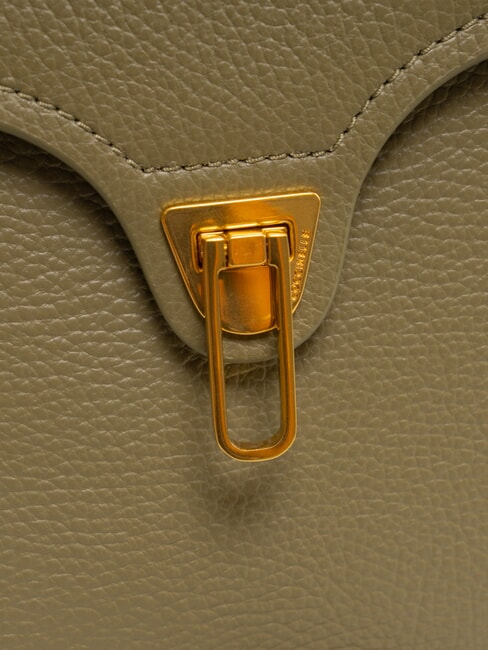 MARVIN Geantă de mână din piele cu curea de umăr verde laur - Genți femei