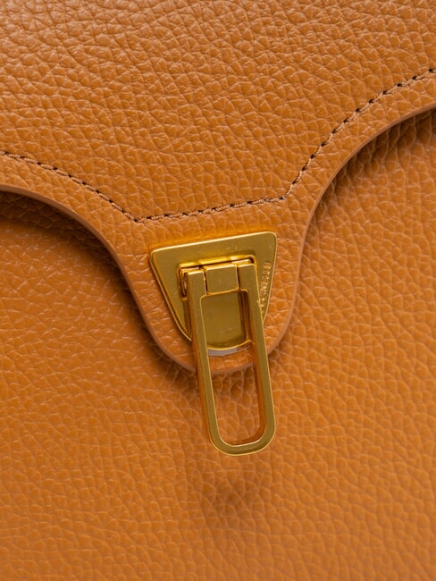 MARVIN Geantă de mână din piele cu curea de umăr CUIR - Genți femei