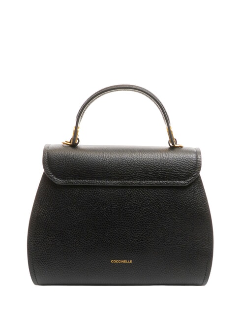 MARVIN Geantă de mână din piele cu curea de umăr negru - Genți femei