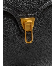 COCCINELLE MARVIN Geantă de mână din piele cu curea de umăr negru - Genți femei - 5