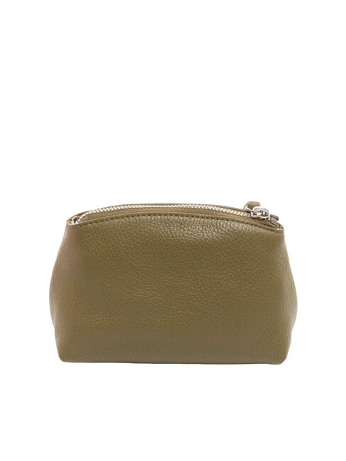 AGATEA Trusă de frumusețe din piele verde laur - Genți plic și truse