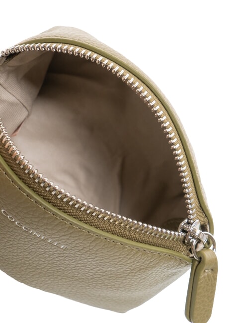 AGATEA Trusă de frumusețe din piele verde laur - Genți plic și truse