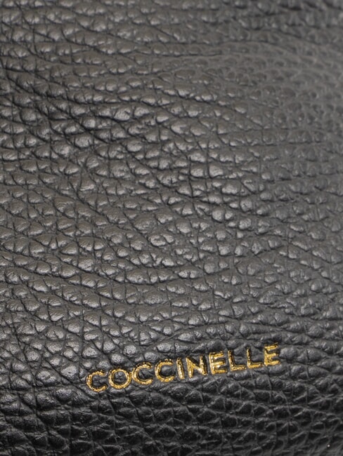 LILY Geantă mini din piele cu bandă negru - Genți femei