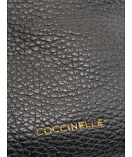 COCCINELLE LILY Geantă mini din piele cu bandă negru - Genți femei - 4