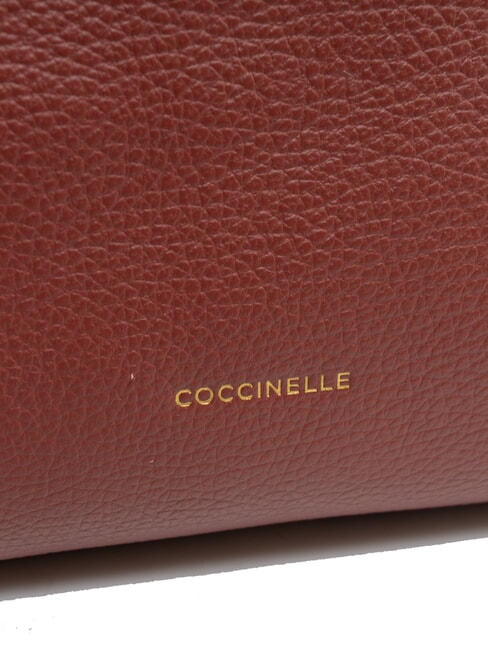 RHEA Geantă de umăr din piele cu curea de umăr coniac - Genți femei