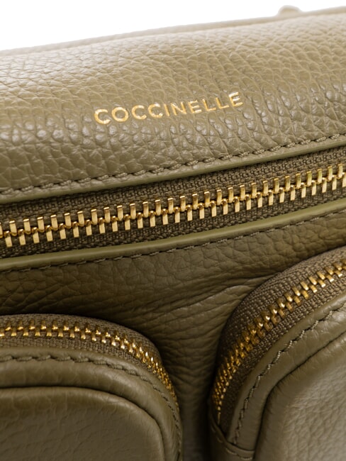 HYLE Geantă mică din piele cu dublă utilizare verde laur - Genți femei