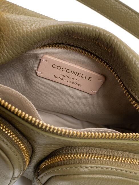 HYLE Geantă mică din piele cu dublă utilizare verde laur - Genți femei