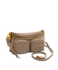 COCCINELLE HYLE Geantă mică din piele cu dublă utilizare taupe cald - Genți femei - 2