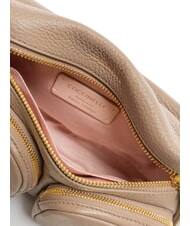 COCCINELLE HYLE Geantă mică din piele cu dublă utilizare taupe cald - Genți femei - 6