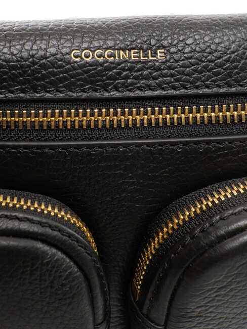 HYLE Geantă mică din piele cu dublă utilizare negru - Genți femei