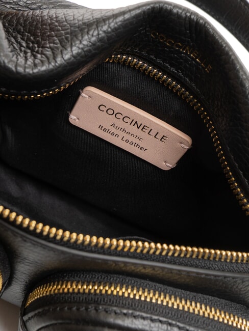 HYLE Geantă mică din piele cu dublă utilizare negru - Genți femei