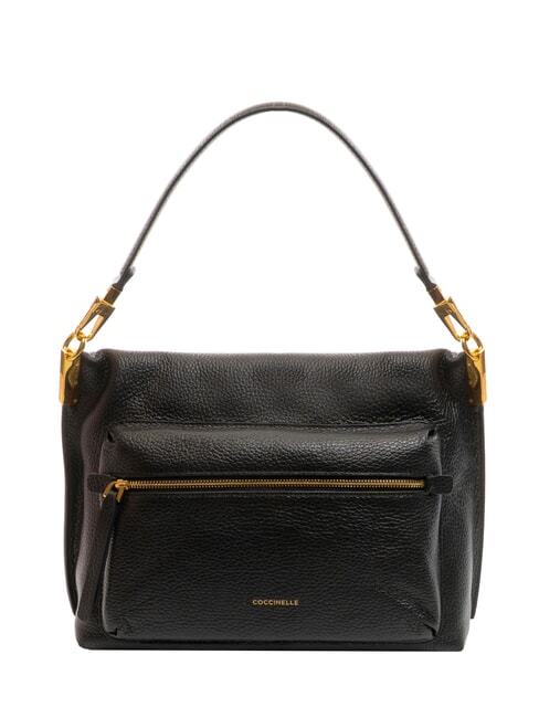 HYLE Geantă medie din piele cu dublă funcție negru - Genți femei