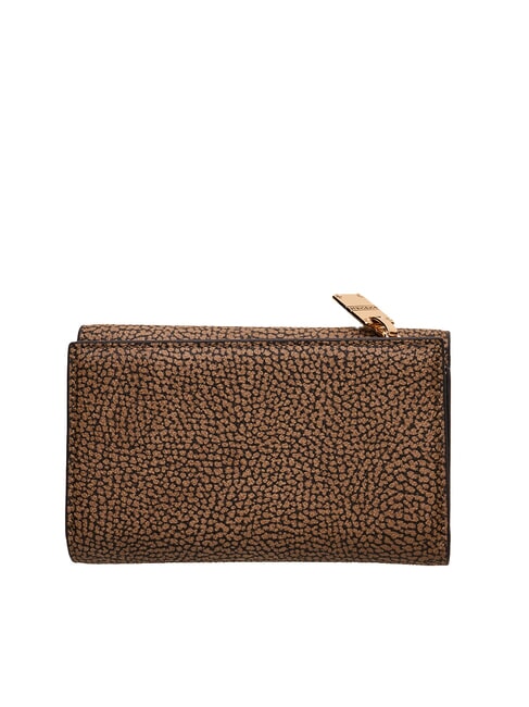 VITE COATED OP Portofel mediu cu clapă natural op / negru - Portofele femei