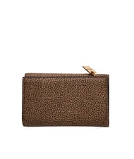 BORBONESE VITE COATED OP Portofel mediu cu clapă natural op / negru - Portofele femei - 3