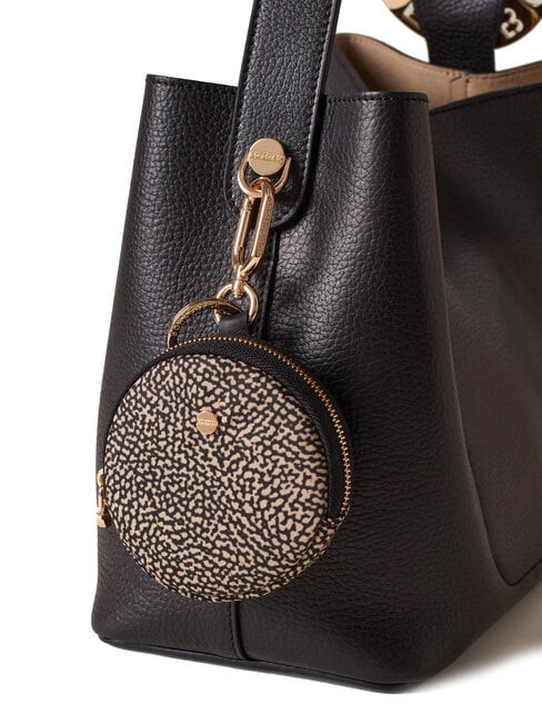 KEYRING  Breloc / Poșetă pentru monede OP / NATURAL / NEGRU - Portchei