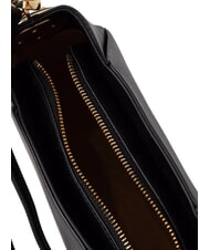 LOVE MOSCHINO CHUNKY TAB Geantă mică cu curea de umăr negru - Genți femei - 5