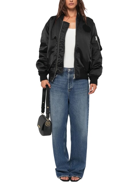 CHUNKY TAB Geantă de umăr cu clapă negru - Genți femei