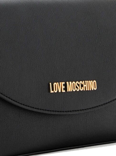 CHUNKY TAB Geantă cu clapă și curea de umăr negru - Genți femei