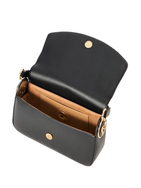 CHUNKY TAB Geantă cu clapă și curea de umăr negru - Genți femei