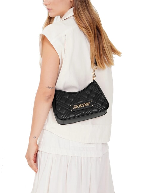 QUILTED Geantă cu funcție dublă negru - Genți femei