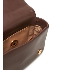 LOVE MOSCHINO EMBOSSED Geantă de umăr mini ciocolată - Genți femei - 6