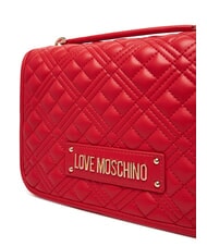 LOVE MOSCHINO QUILTED Geantă de umăr cu funcție dublă RED - Genți femei - 4
