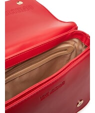 LOVE MOSCHINO QUILTED Geantă de umăr cu funcție dublă RED - Genți femei - 5