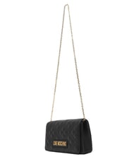 LOVE MOSCHINO SMART DAILY Geantă de umăr cu curea metalică negru - Genți femei - 3