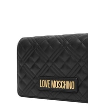 LOVE MOSCHINO SMART DAILY Geantă de umăr cu curea metalică negru - Genți femei - 4