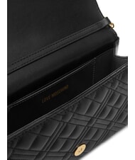 LOVE MOSCHINO SMART DAILY Geantă de umăr cu curea metalică negru - Genți femei - 6