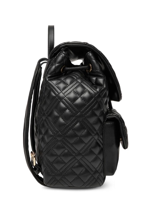 QUILTED Rucsac cu două buzunare negru - Genți femei