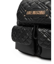 LOVE MOSCHINO QUILTED Rucsac cu două buzunare negru - Genți femei - 4