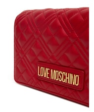 LOVE MOSCHINO SMART DAILY Geantă de umăr cu curea metalică RED - Genți femei - 4
