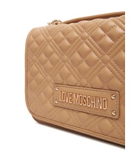 LOVE MOSCHINO QUILTED Geantă de umăr cu funcție dublă bej - Genți femei - 3