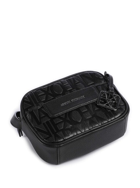 LIZ PEBBLE Geantă foto cu logo în relief negru - Genți femei