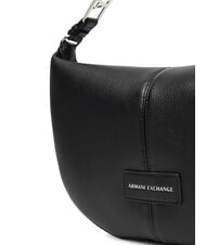 ARMANI EXCHANGE LIZ PEBBLE Geantă de umăr hobo medie negru - Genți femei - 3